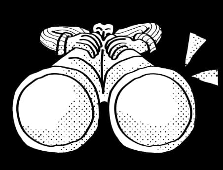 Illustration of a graduation cap resting on a pair of glasses